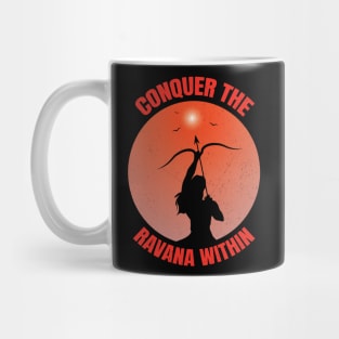 Conquer The Ravana Within Shree Ram Diwali Dussehra Mug